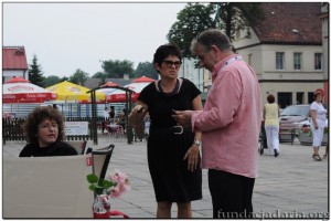 Beata Fudalej , Agnieszka Kowalska i Krzysztof Polus dyr.GOK   