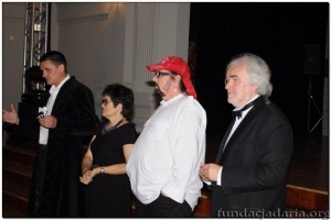 Oficjalne otwarcie festiwalu:Andrzej Buck - dyr.artystyczny, Z.Hołdys, A.Kowalska, Sebastian Ciemnoczołowski - burmistrz Kargowej 
